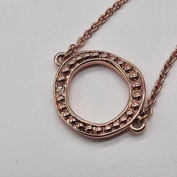 Adore by Swarovski Crystal Signature Organic Circle Bracelet Rose Gold Plated - Picture 5 of 10